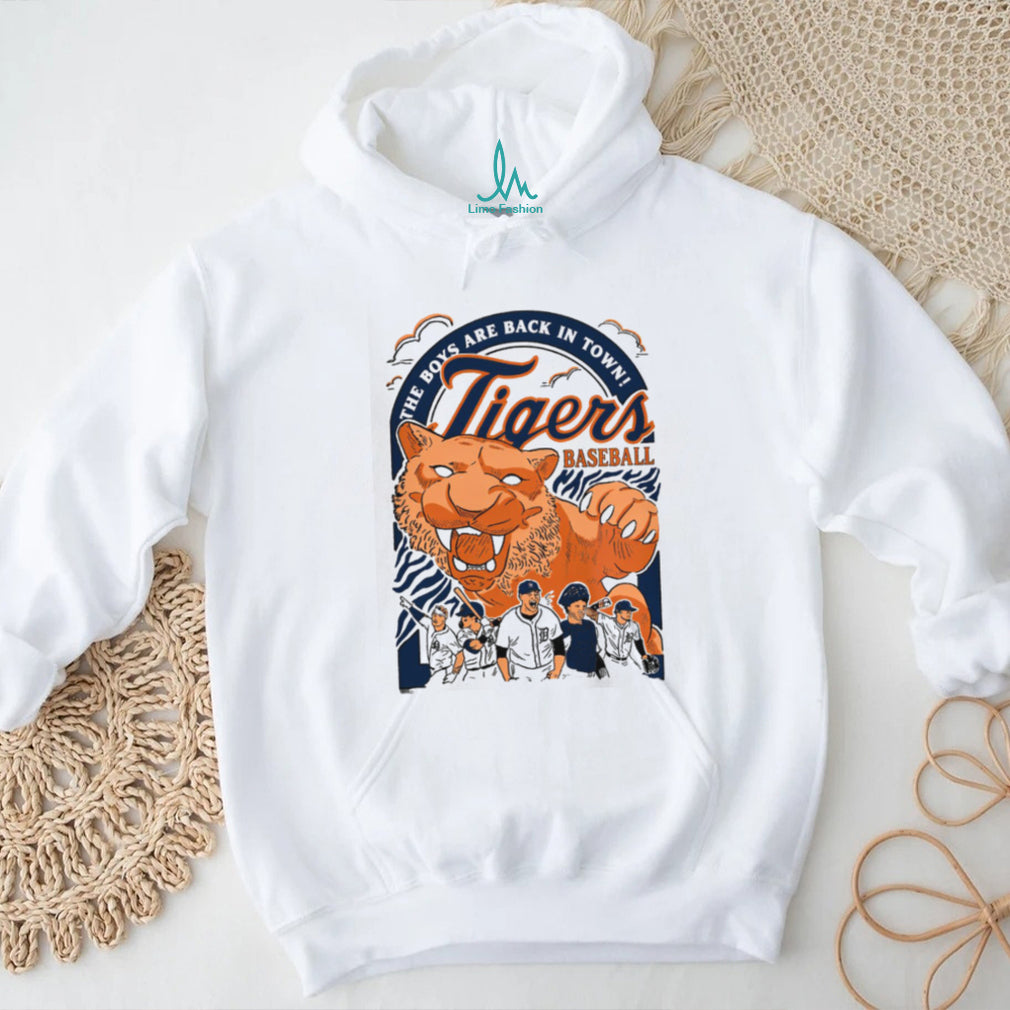 Detroit Tigers Baseball The Boys Are Back In Town Vintage T Shirt