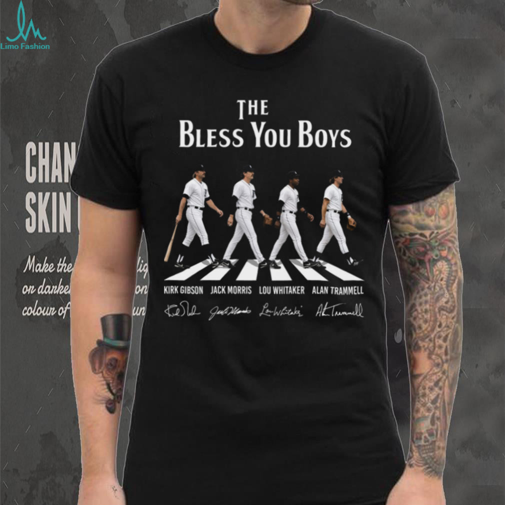 Detroit Tigers Bless You Boys Baseball Retro Style Men Women Dedicated Fans Shirt