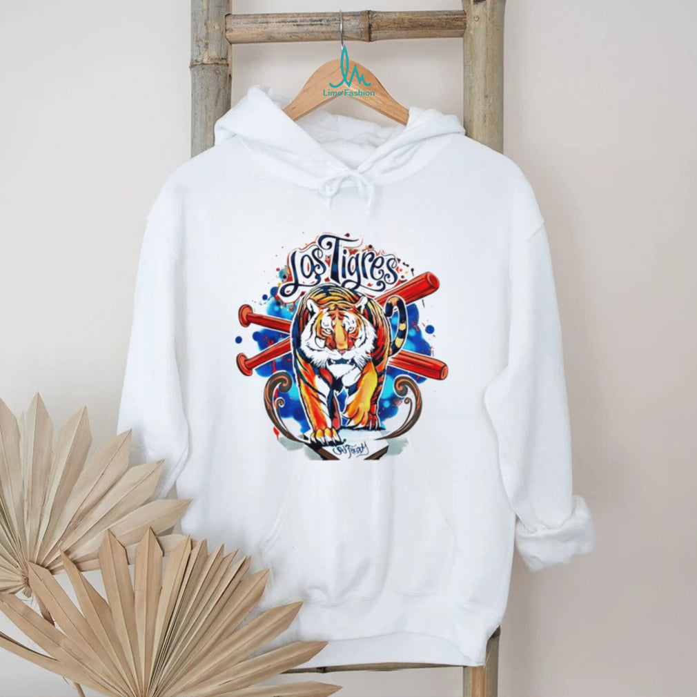 Detroit Tigers Los Tigres Hispanic Heritage Baseball Graphic T Shirt