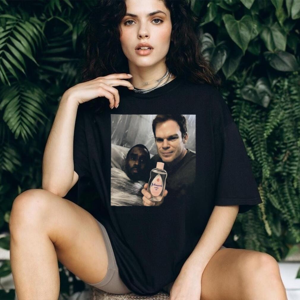 Dexter Morgan and P. Diddy Baby Oil Parody Meme T Shirt