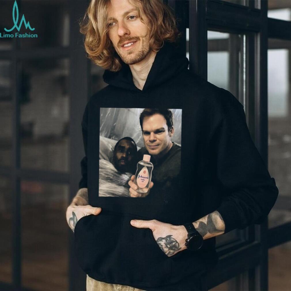 Dexter Morgan and P. Diddy Baby Oil Parody Meme T Shirt