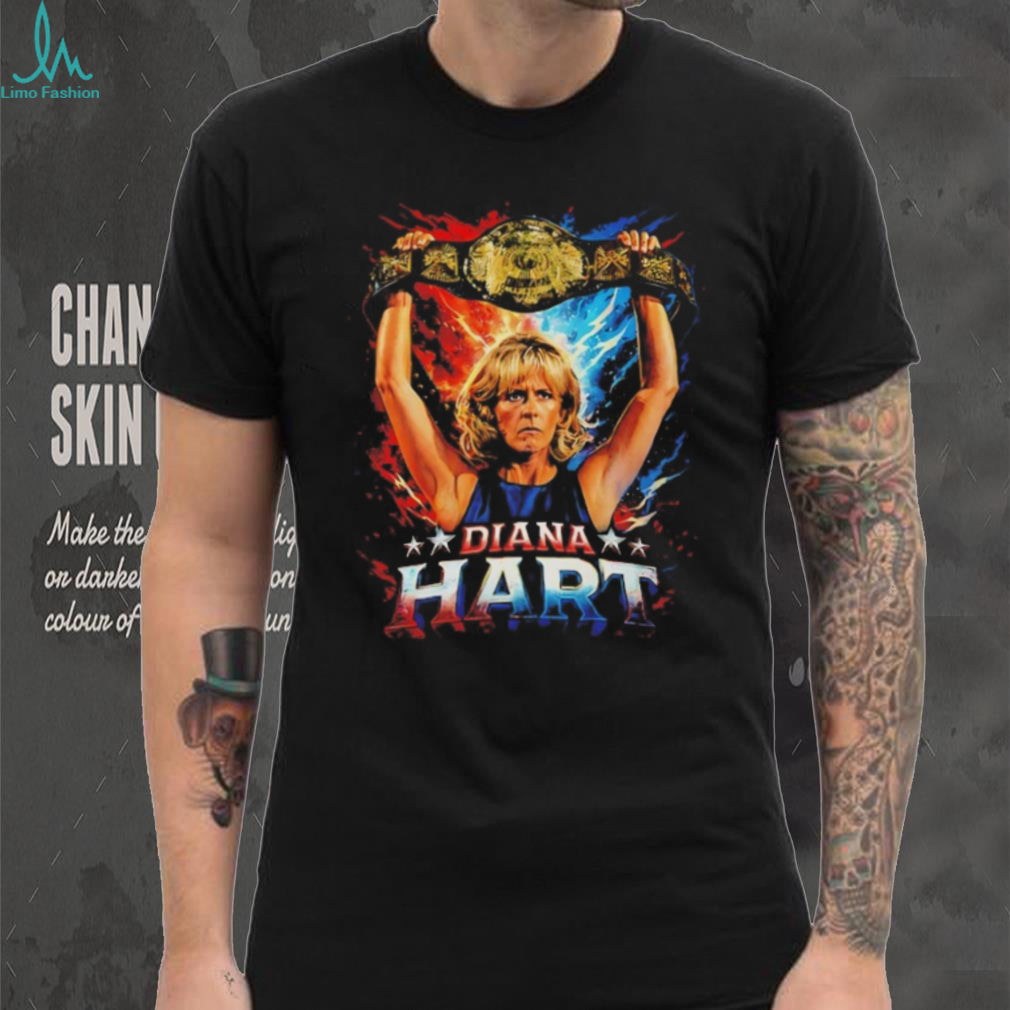 Diana Hart Wrestling Champion Gold Belt Graphic T Shirt