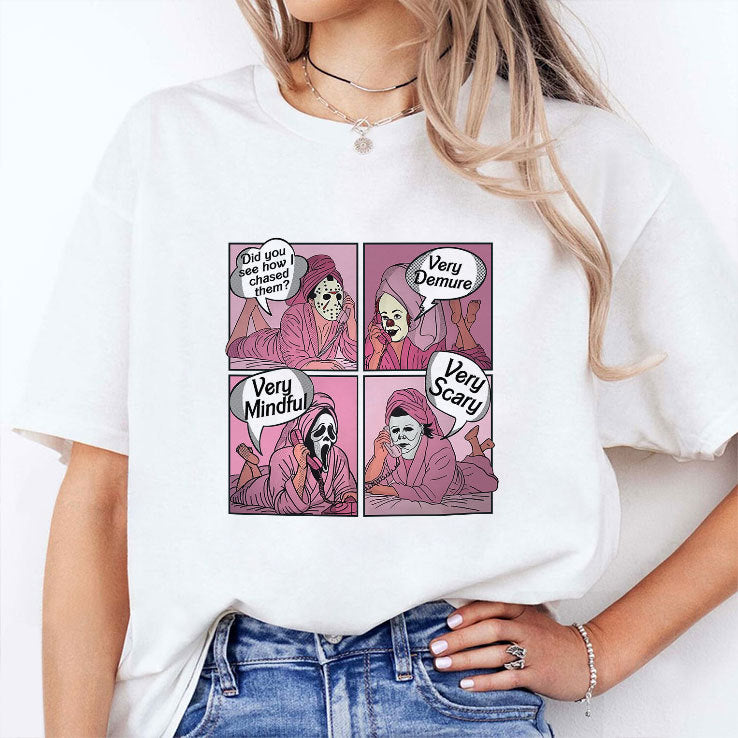 Did You See How I Chased Them Very Demure Very Mindful Very Scary Shirt