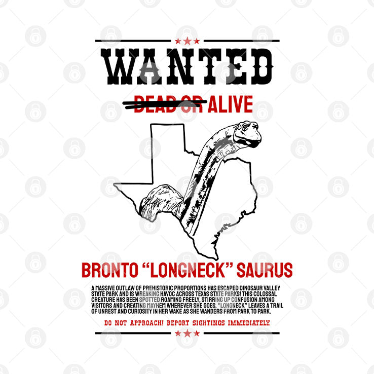 Dinosaur Valley’s Most Wanted Bronto Longneck Saurus Shirt