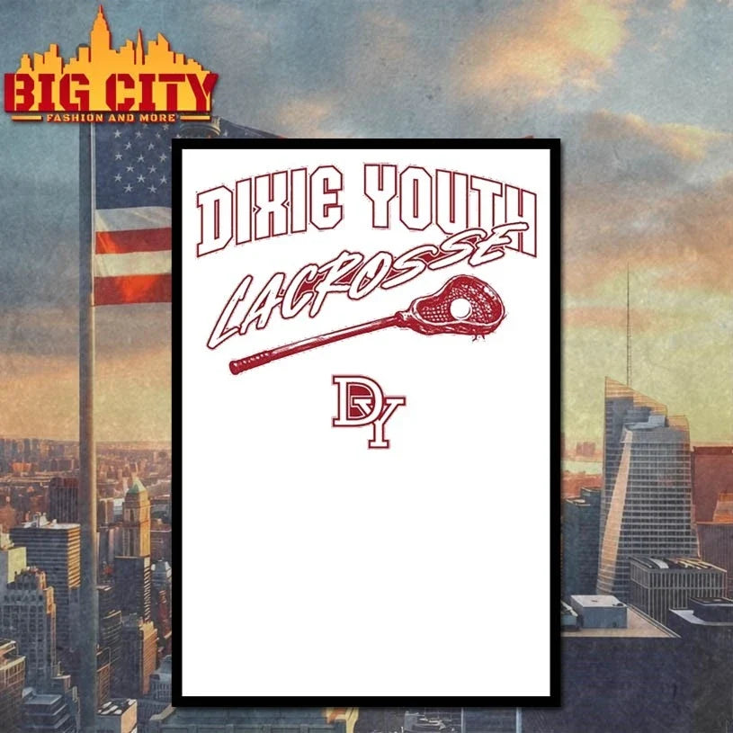 Dixie Youth Lacrosse Ball and Crosse t-shirt