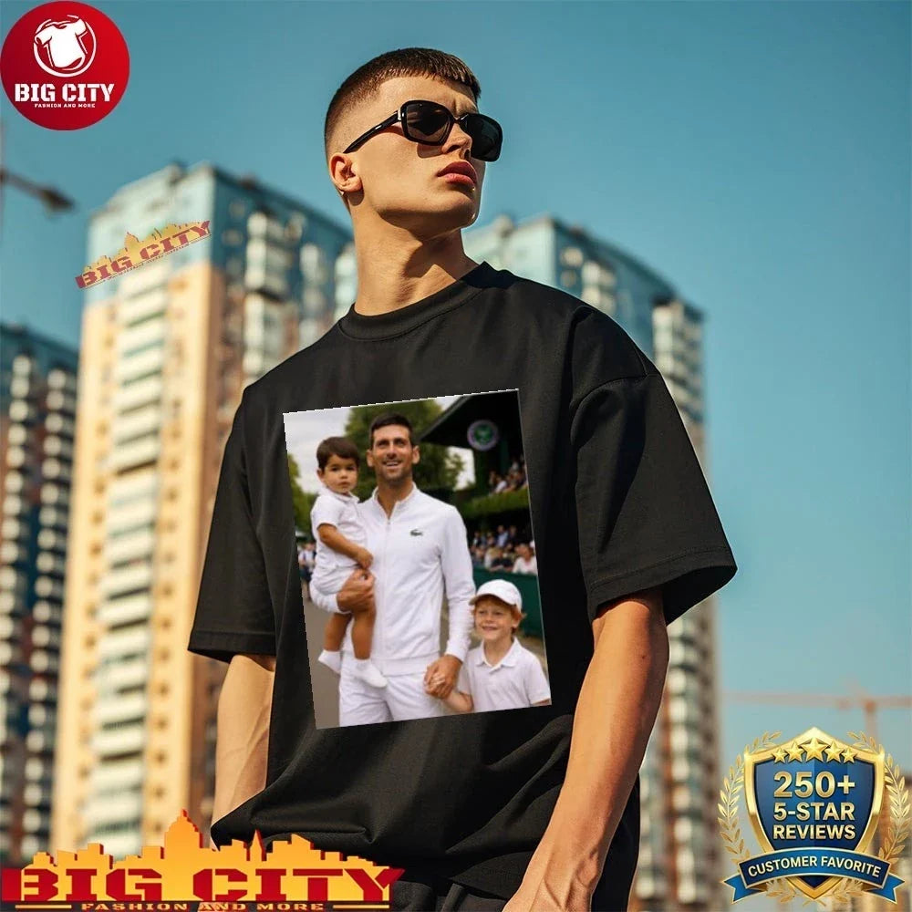 Djokovic Alcaraz and Jannik Australian Open photo shirt