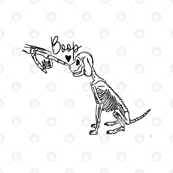 Dog Skeleton Funny Dog T Shirt