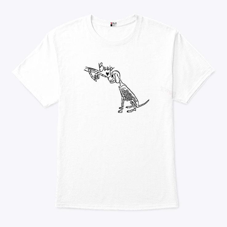 Dog Skeleton Funny Dog T Shirt