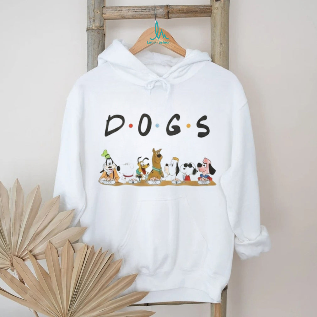 Dogs Famous Cartoon Characters Mashup Funny Friendship T Shirt