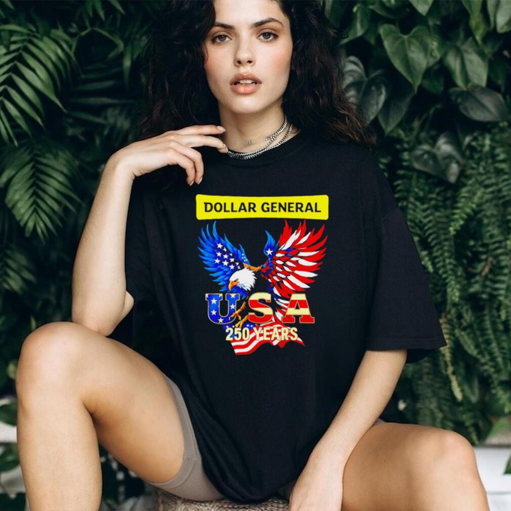 Dollar General USA 250 Years Patriotic Eagle Graphic T Shirt