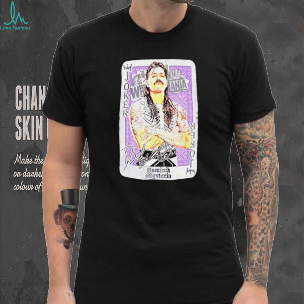 Dominik Mysterio “Joker” WrestleMania Playing Card Graphic T Shirt