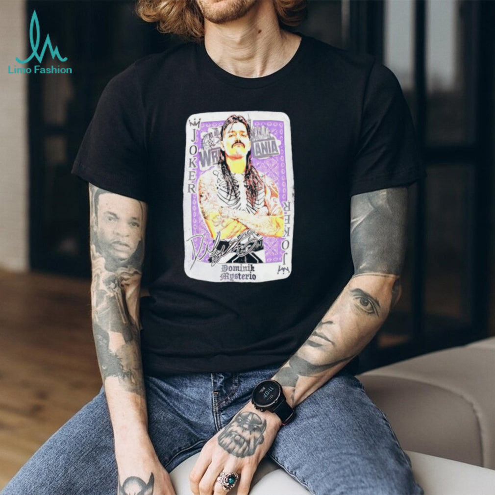 Dominik Mysterio “Joker” WrestleMania Playing Card Graphic T Shirt