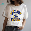Don T Stop Believin Ice Hockey Player White Graphic Sports T Shirt