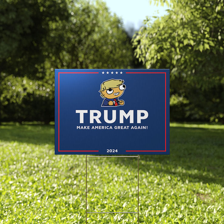 Donald Trump Make America Great Again Yard Sign