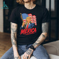 Donald Trump Patriotic Merica American Flag Mullet T Shirt