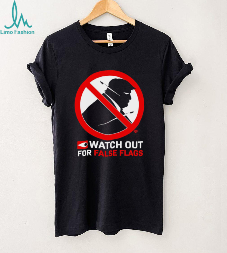 Donald Trump Watch Out For False Flags Political Silhouette Pro Trump Patriot Men T Shirt