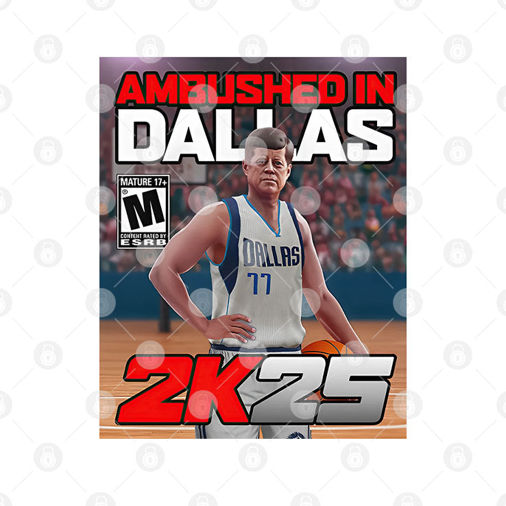 Doncic And John F. Kennedy Ambushed In Dallas 2K25 Shirt