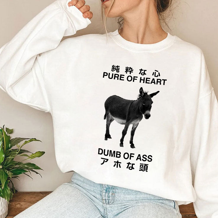 Donkey Pure Of Heart Dumb Of Ass Japanese T Shirt