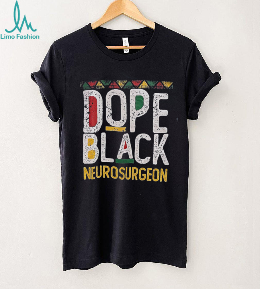 Dope Black Neurosurgeon African Pattern Typography T Shirt