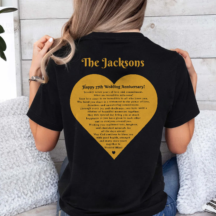 Dorothy & Isaac Jackson’s 77th Wedding Anniversary T Shirt