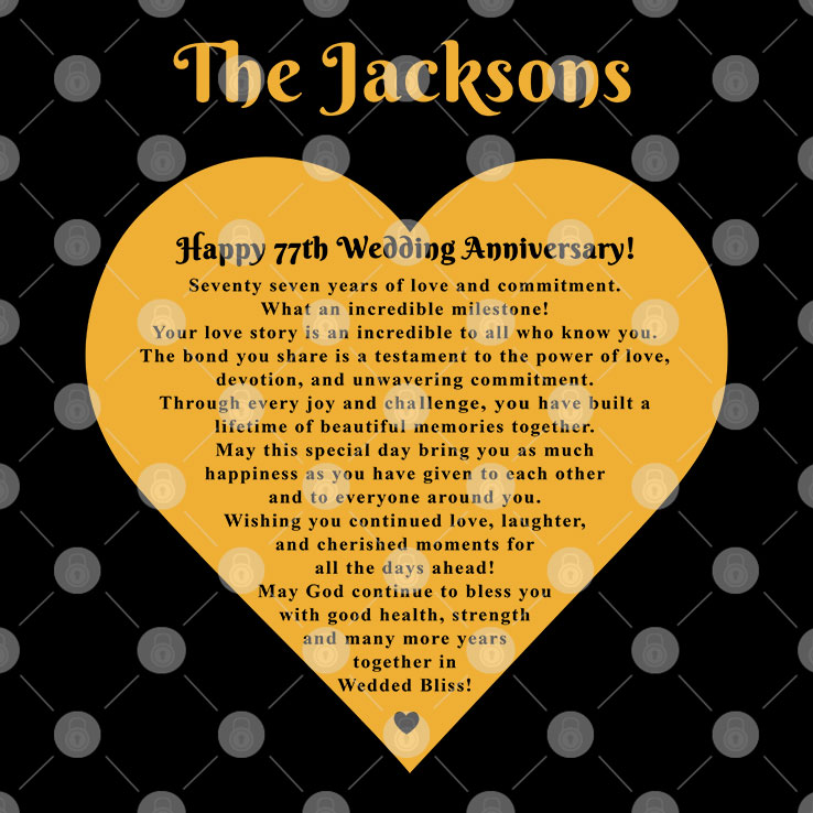 Dorothy & Isaac Jackson’s 77th Wedding Anniversary T Shirt