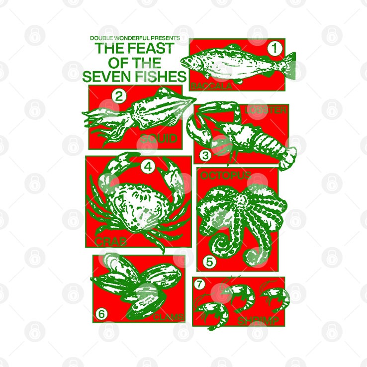 Double Wonderful Presents The Feast Of The Seven Fishes T Shirt
