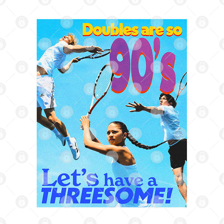 Doubles Are So 90’s Let’s Have A Threesome Challengers Shirt
