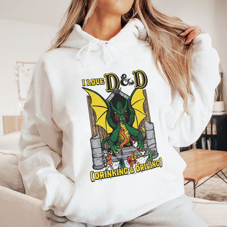 Dragon I Love D & D Drinking And Driving T Shirt