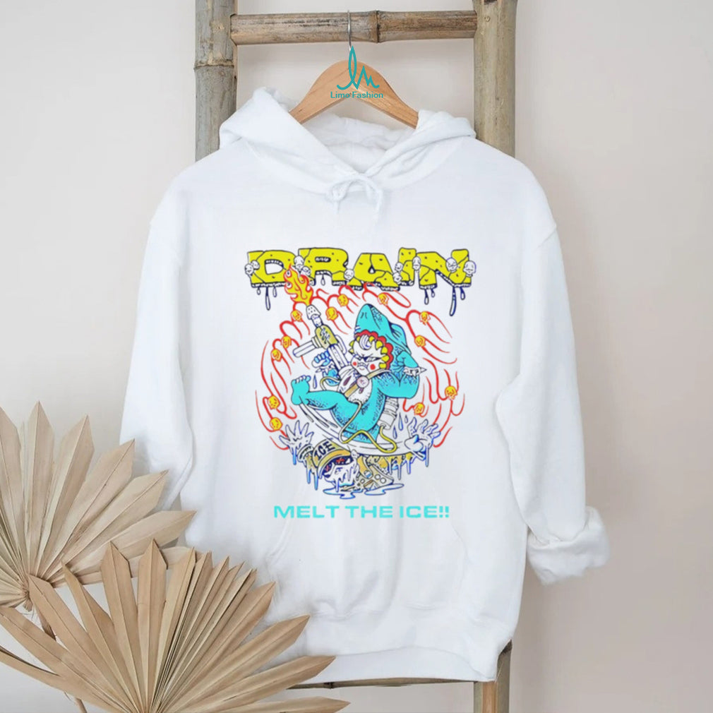 Drain Melt The Ice Shark Creature Surreal Art Graphic T shirt