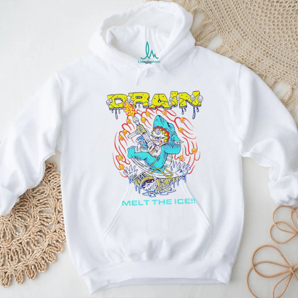 Drain Melt The Ice Shark Creature Surreal Art Graphic T shirt