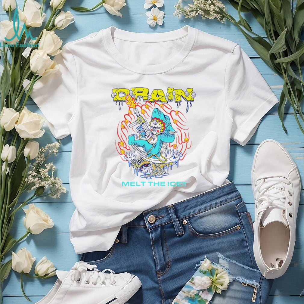 Drain Melt The Ice Shark Creature Surreal Art Graphic T shirt