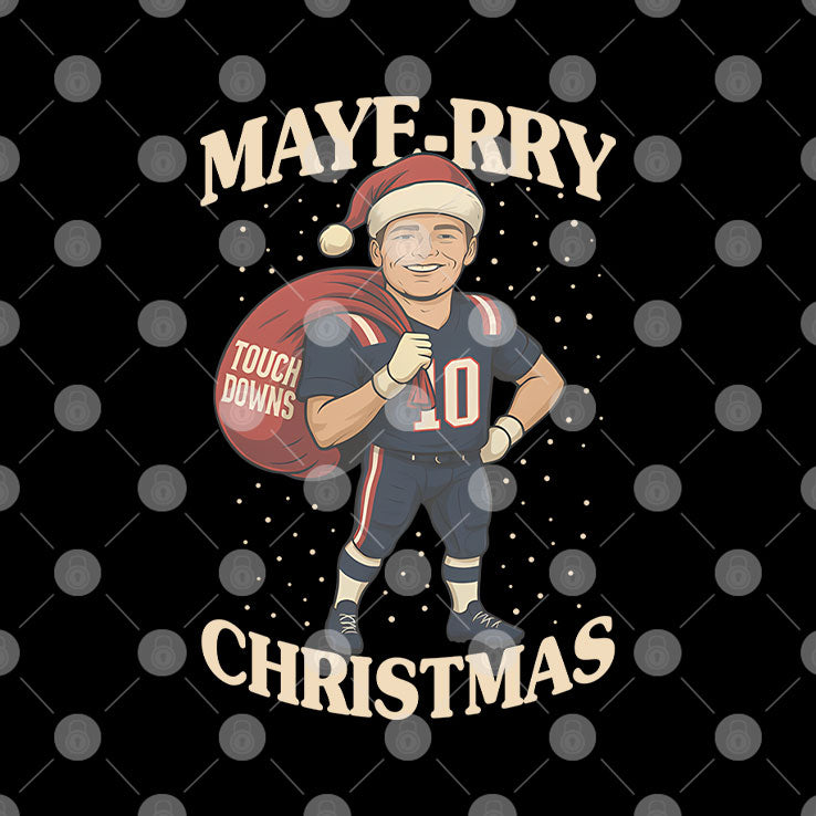 Drake Maye Maye-rry Christmas Shirt