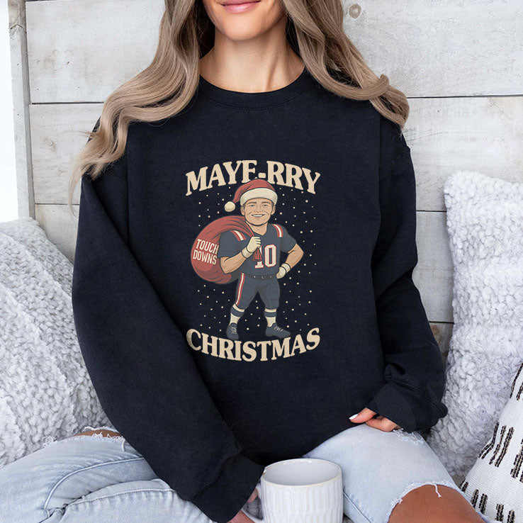 Drake Maye Maye-rry Christmas Shirt