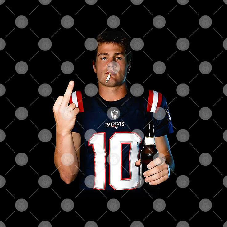 Drake Maye Middle Finger T Shirt