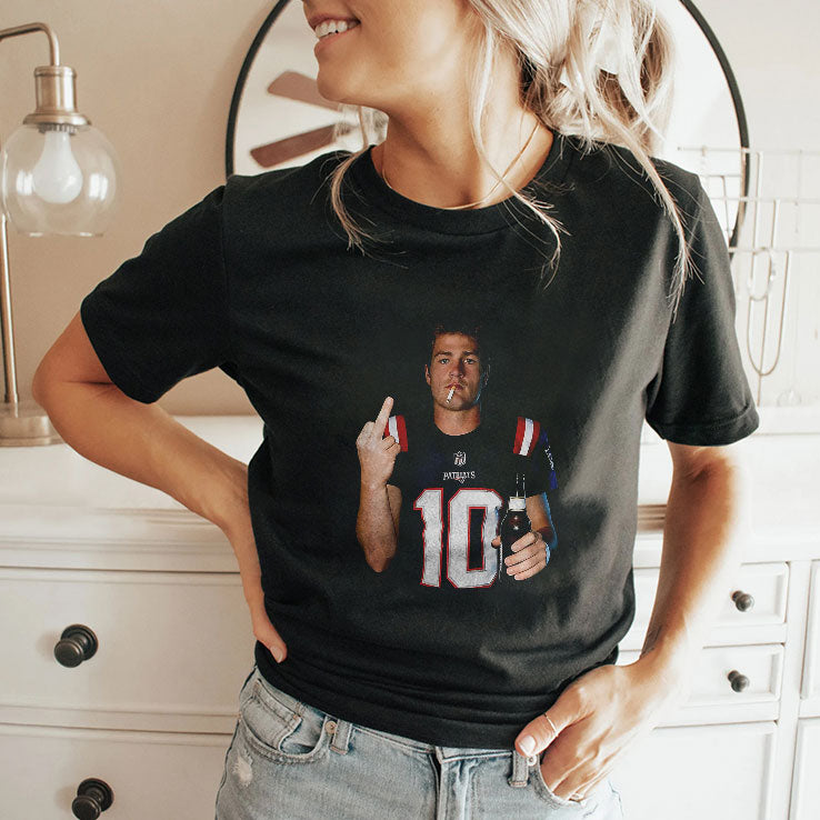 Drake Maye Middle Finger T Shirt