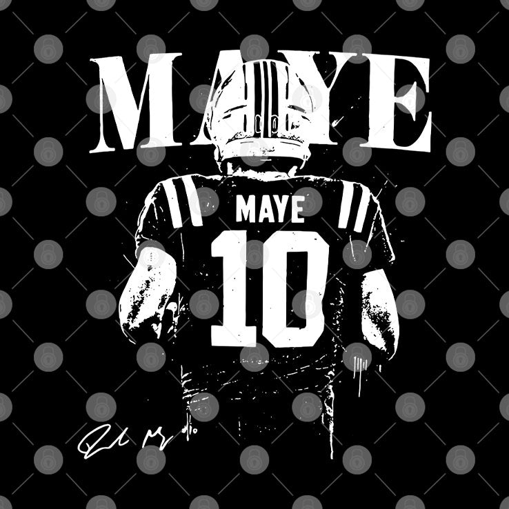 Drake Maye QB Football T Shirt
