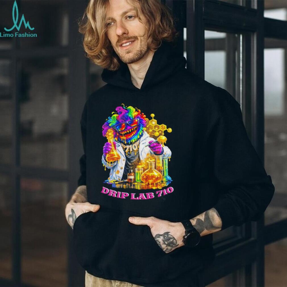 Drip Lab 710 Rainbow Mad Scientist Colorful Graphic T shirt