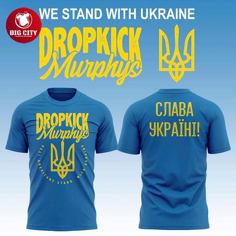 Dropkick Murphys Stand With Ukraine 2026 Two Sided Shirt