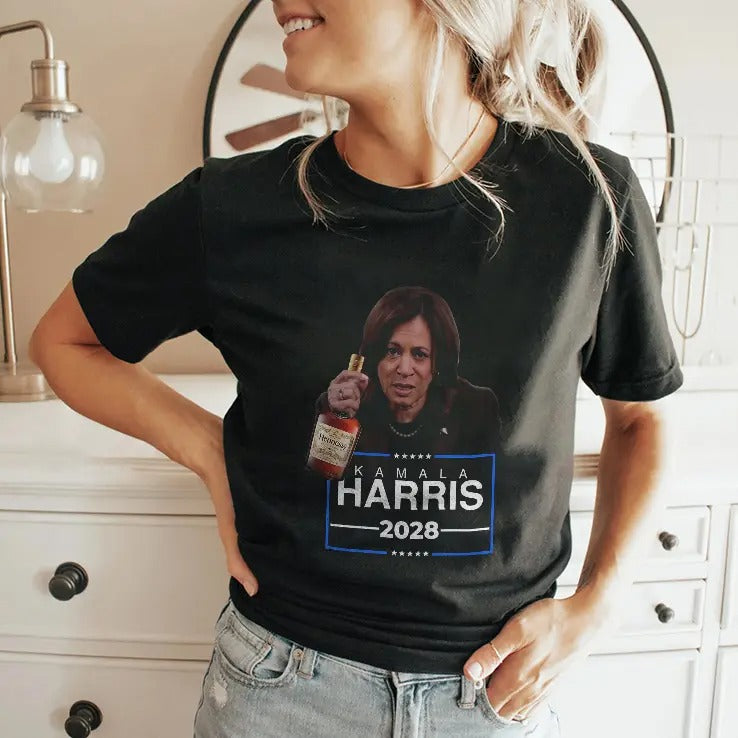 Drunk Aunt Kamala Harris Running In 2028 T Shirt