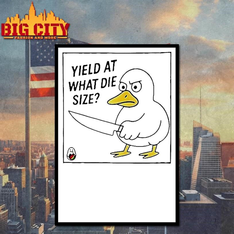 Duck Holding A Knife Yield What Die Size Shirt