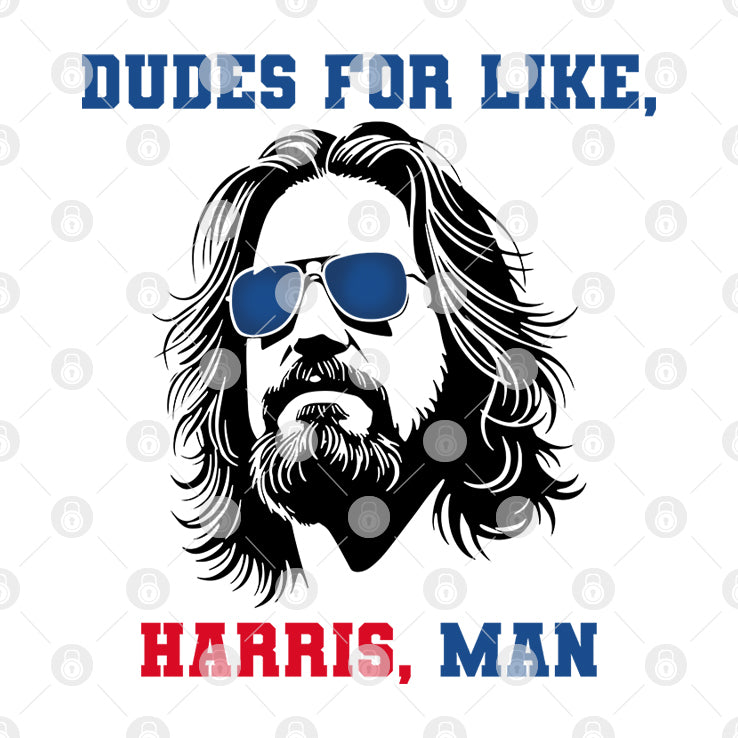 Dudes For Like Harris Man T Shirt White Dudes For Harris