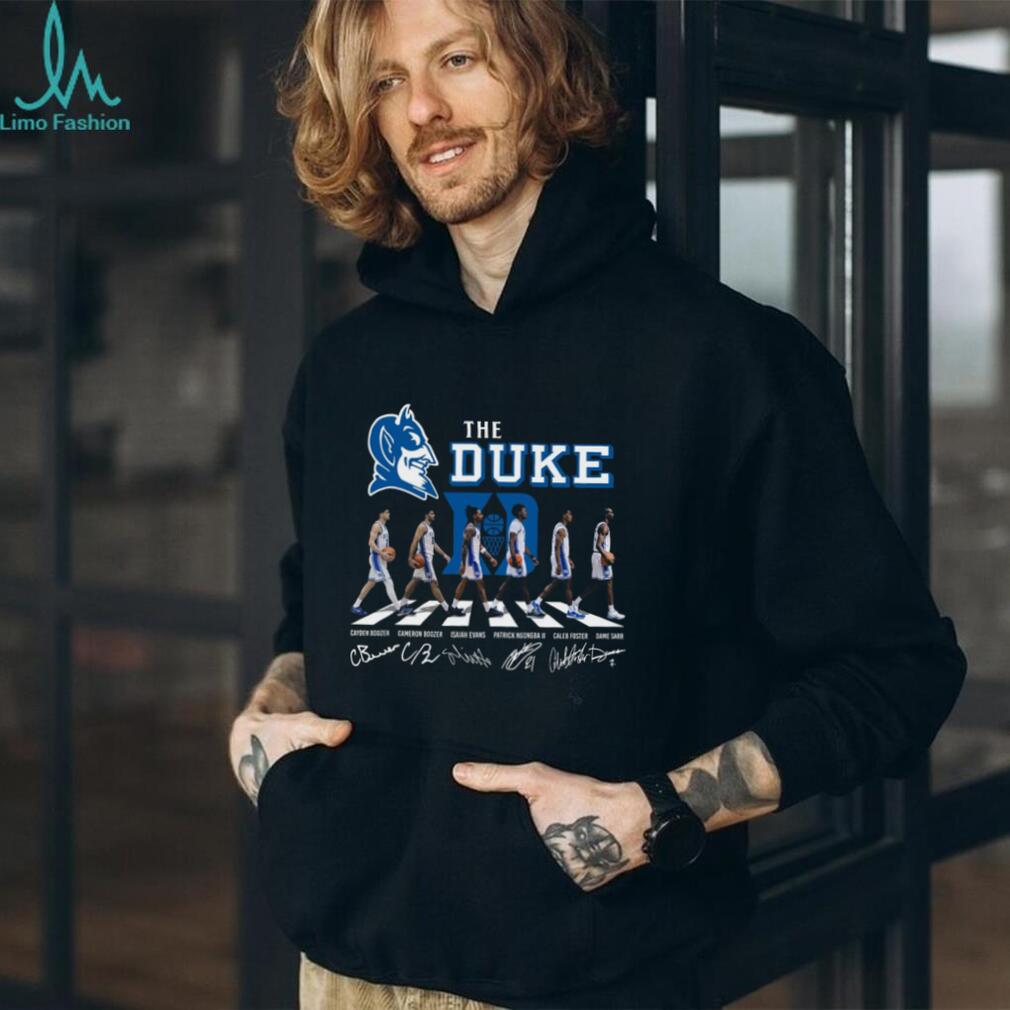 Duke Basketball Blue Devils Abbey Road Signature T Shirt