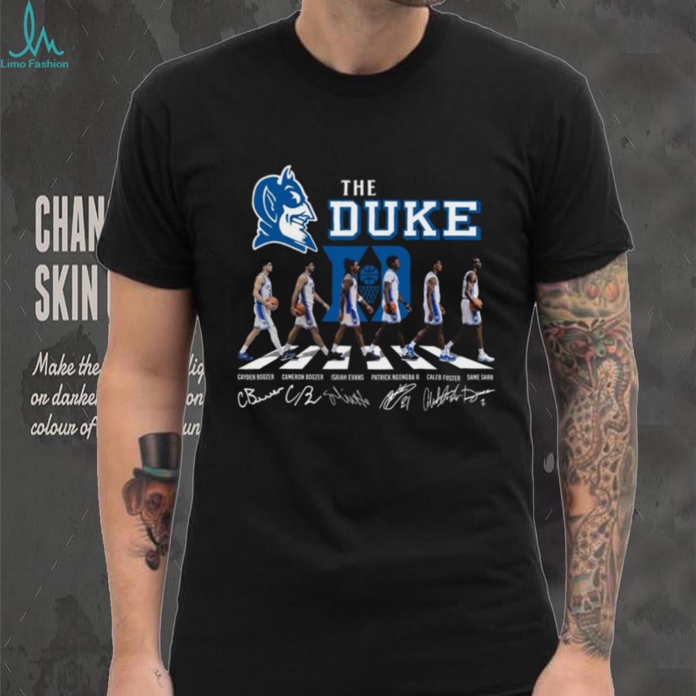 Duke Basketball Blue Devils Abbey Road Signature T Shirt