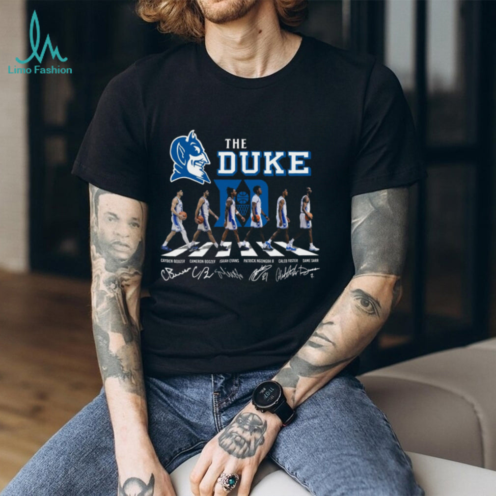 Duke Basketball Blue Devils Abbey Road Signature T Shirt