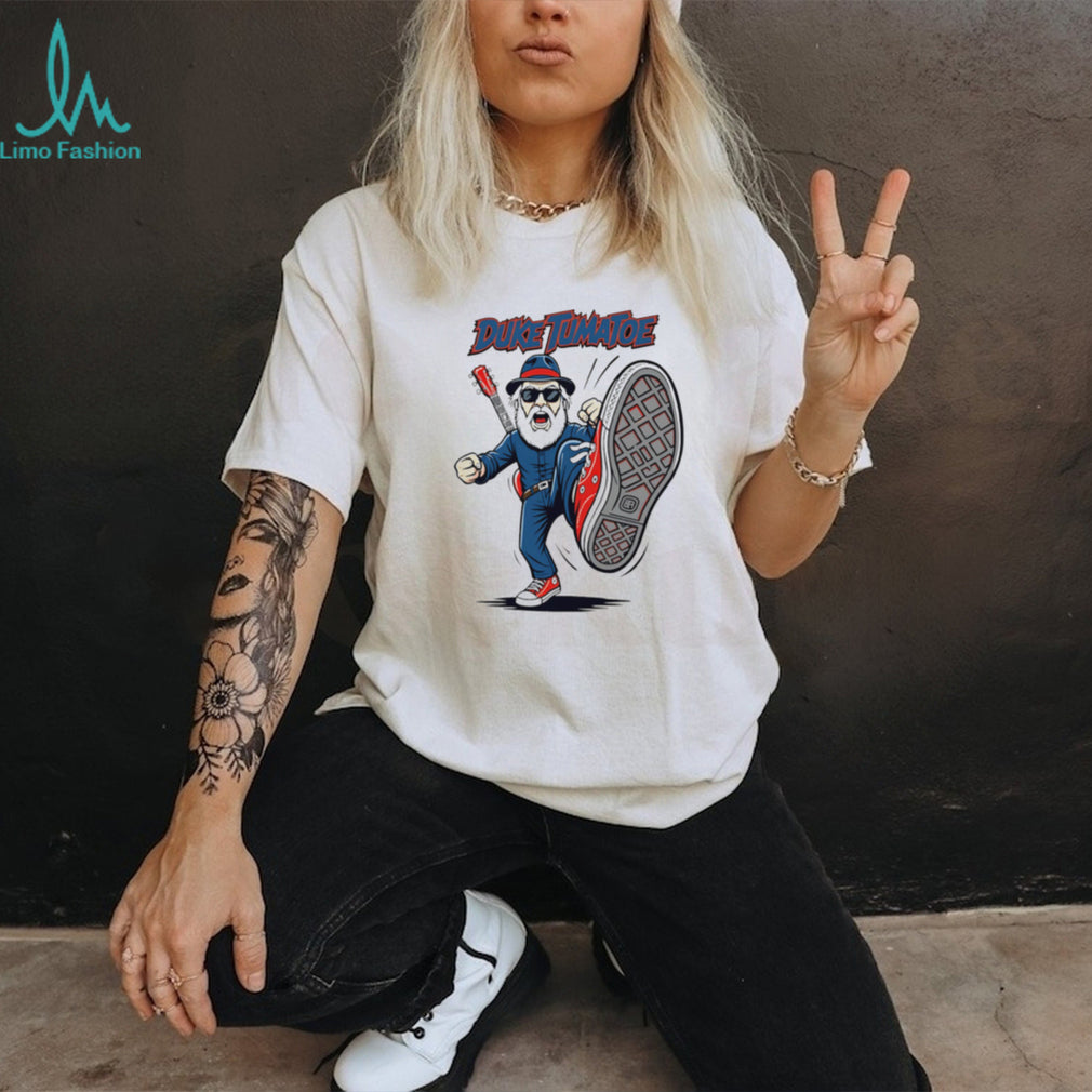 Duke Tumatoe Blues Rock Musician Cartoon Character T Shirt