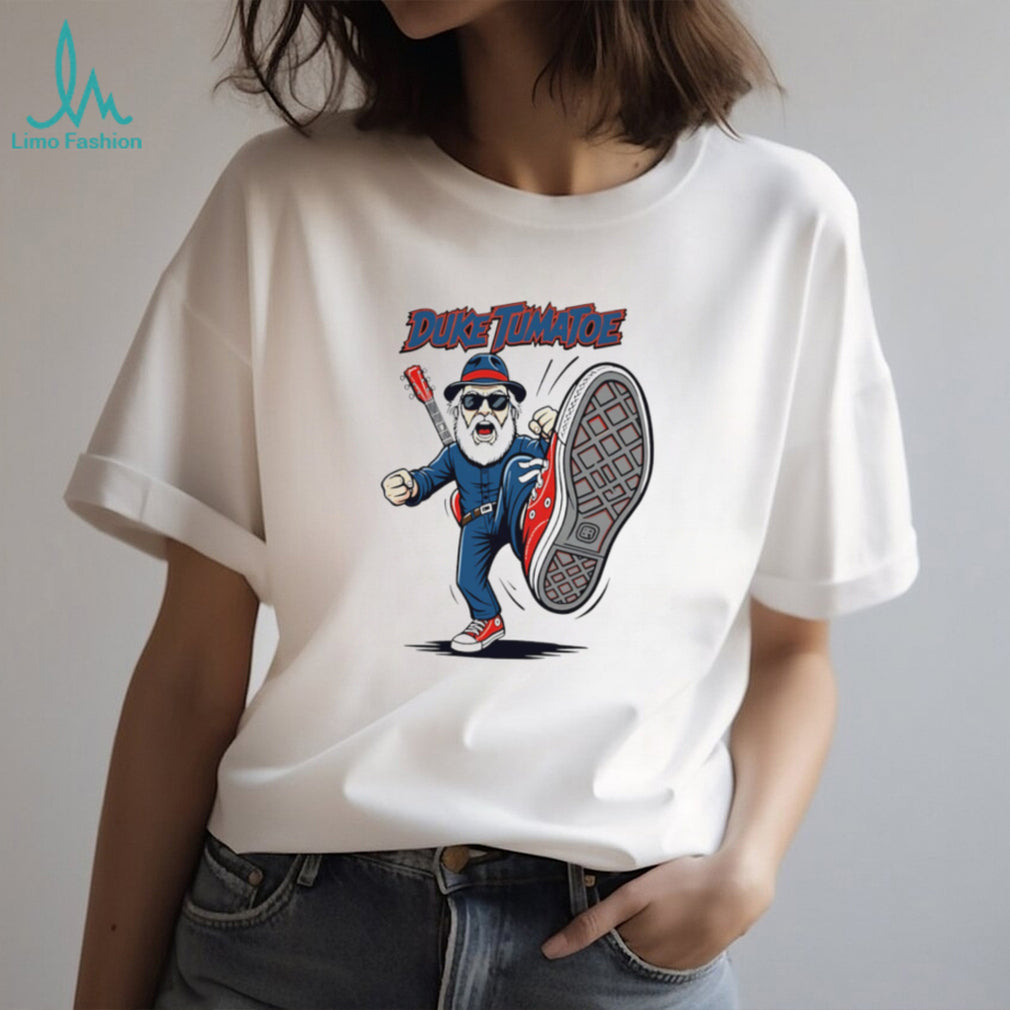 Duke Tumatoe Blues Rock Musician Cartoon Character T Shirt