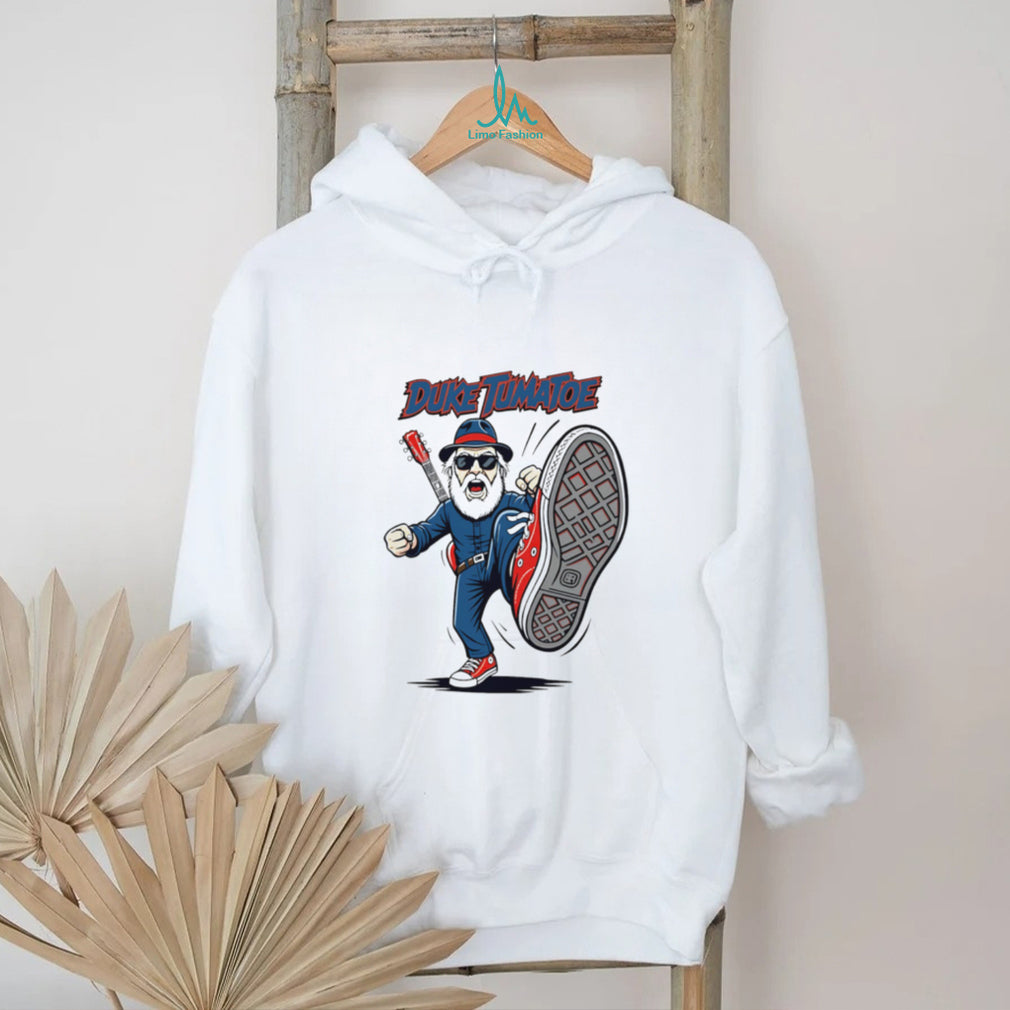Duke Tumatoe Blues Rock Musician Cartoon Character T Shirt