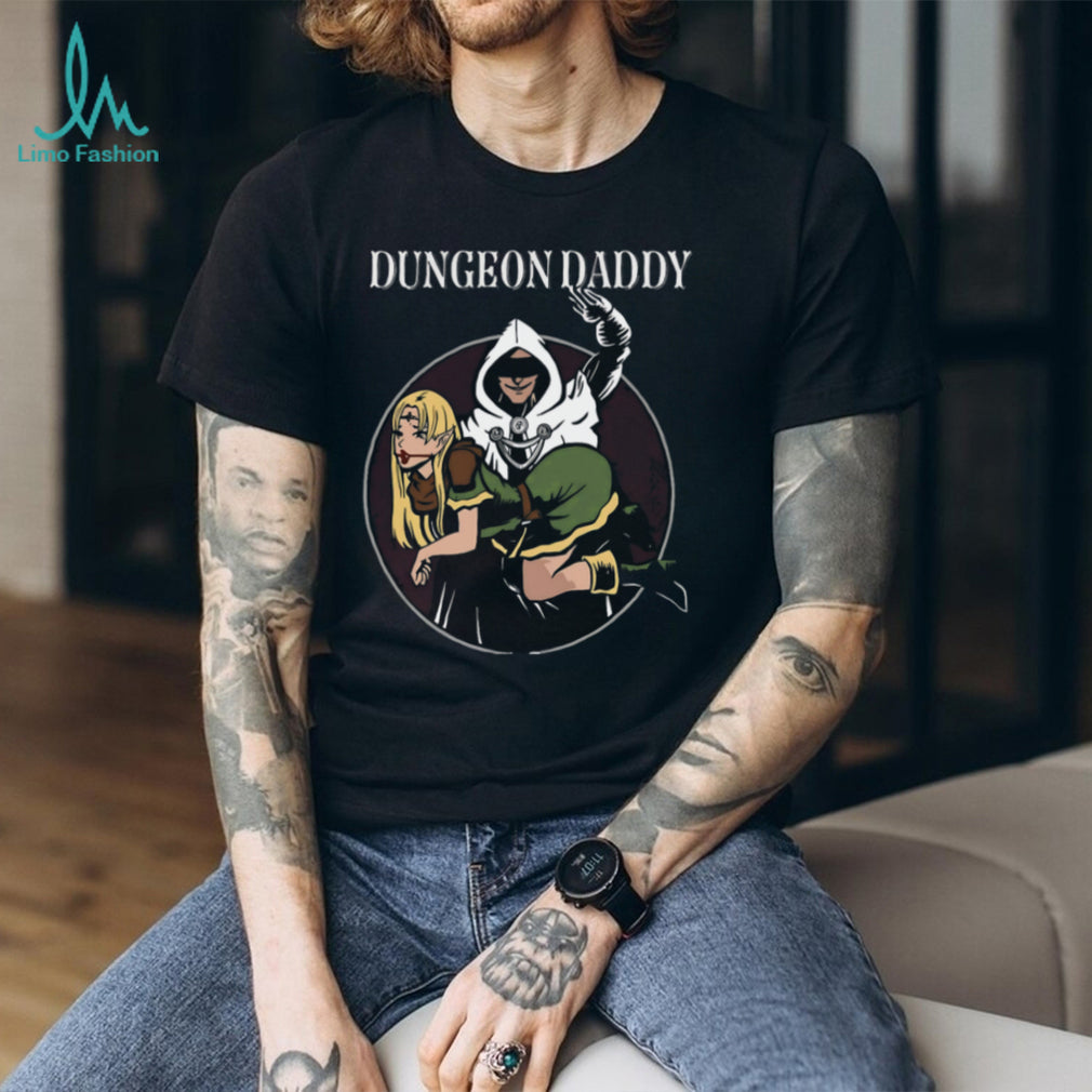 Dungeon Daddy Fantasy RPG Spanking T Shirt Dark Humor Gamer Apparel