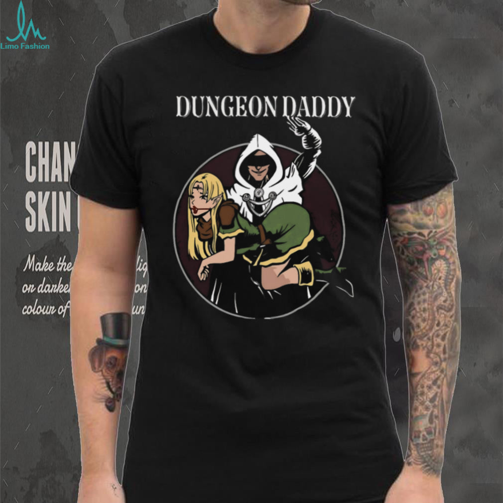 Dungeon Daddy Fantasy RPG Spanking T Shirt Dark Humor Gamer Apparel