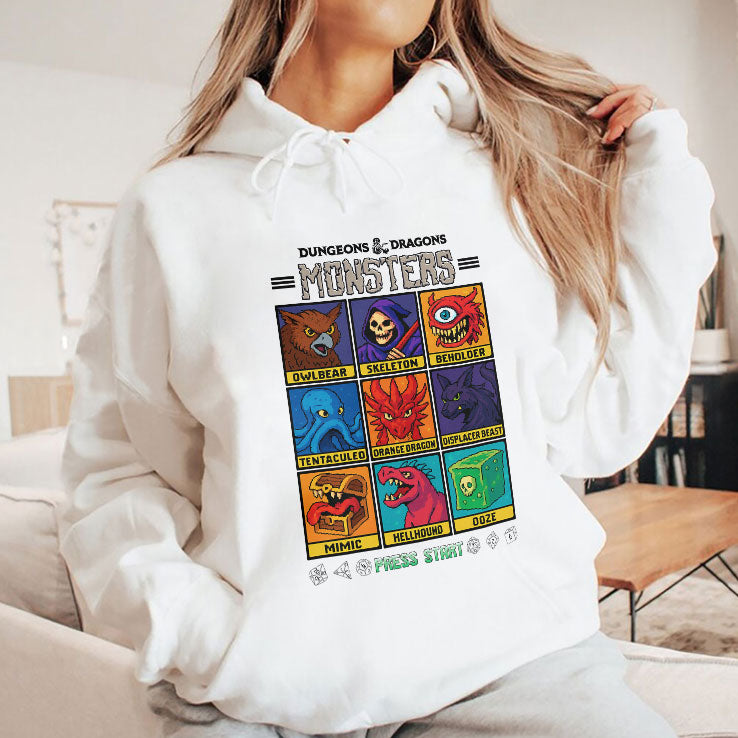 Dungeons & Dragons Wizards Of The Coast Monster Select Menu T Shirt